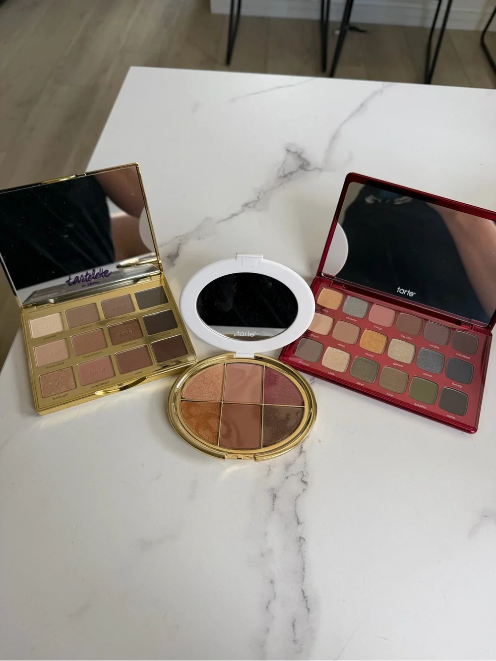 tarte Eyeshadow & Face Palette Set in Gold, White, Red